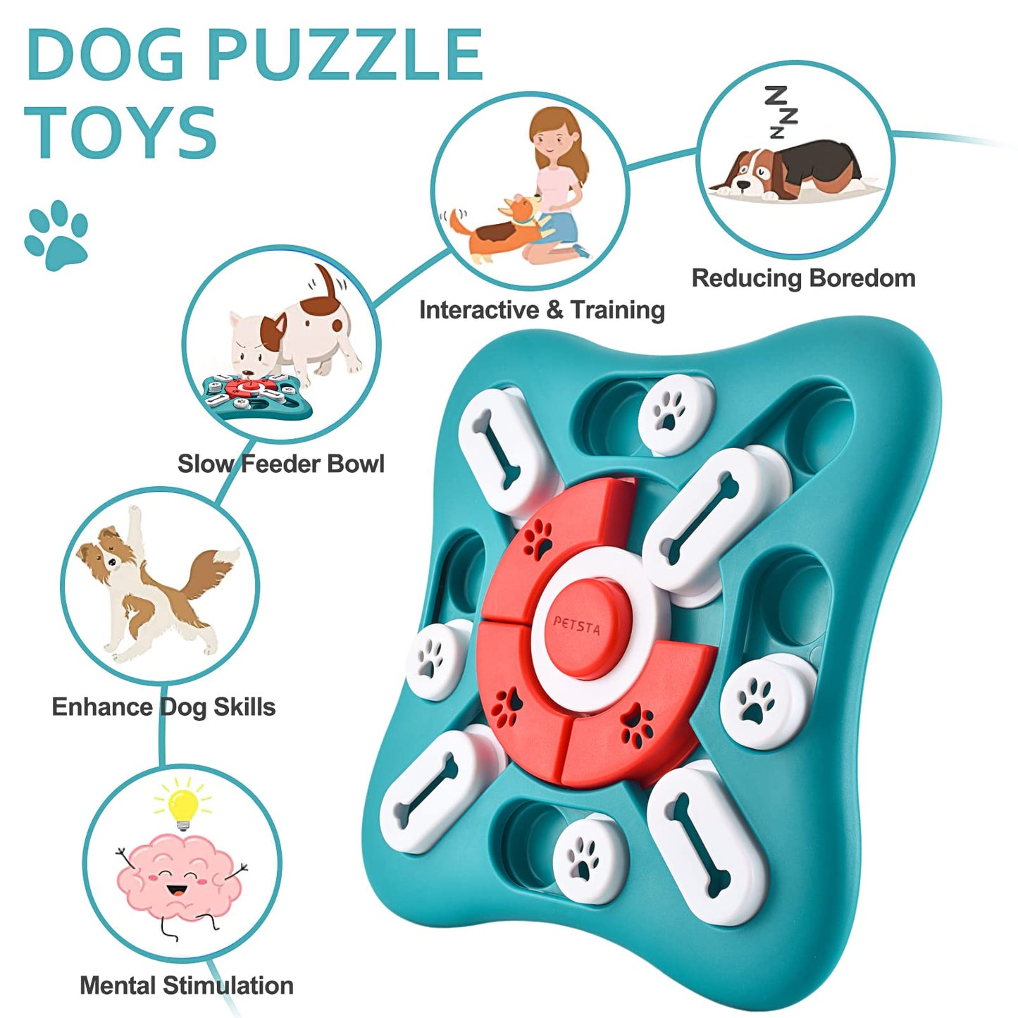 Treat Dispensing Puzzle Toy for Dogs