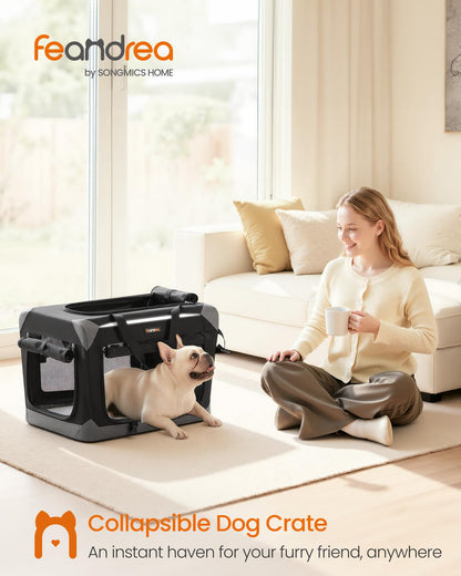 Collapsible Fabric Dog Crate for Travel & Indoor Use