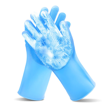Silicone Pet Grooming Bath Brush with Massage