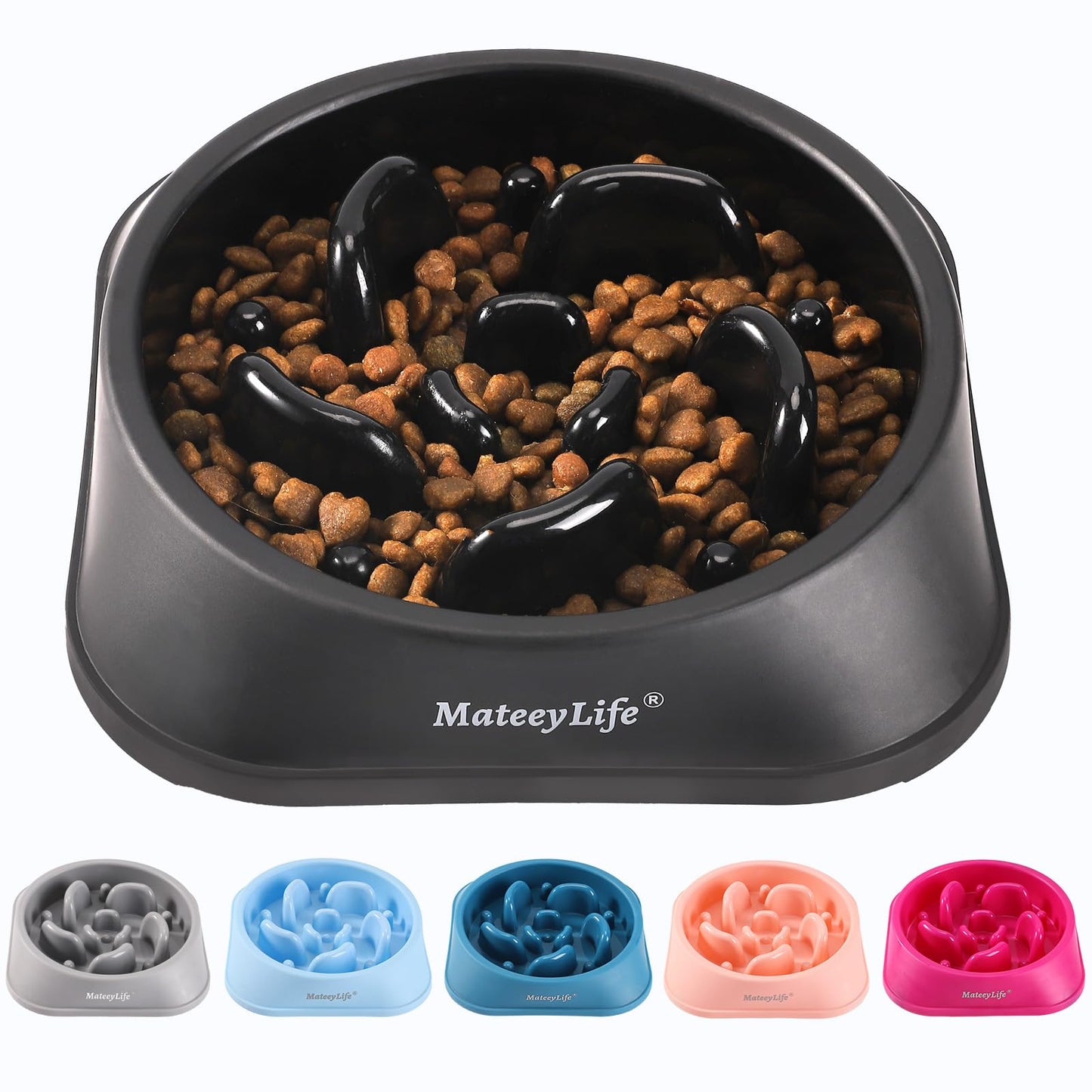 Slow Feeder Dog Bowl for Healthy Eating & Digestion