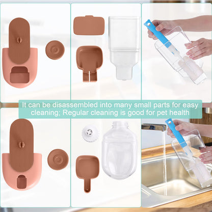 Hanging Gravity Feeder & Water Dispenser Set for Small Pets