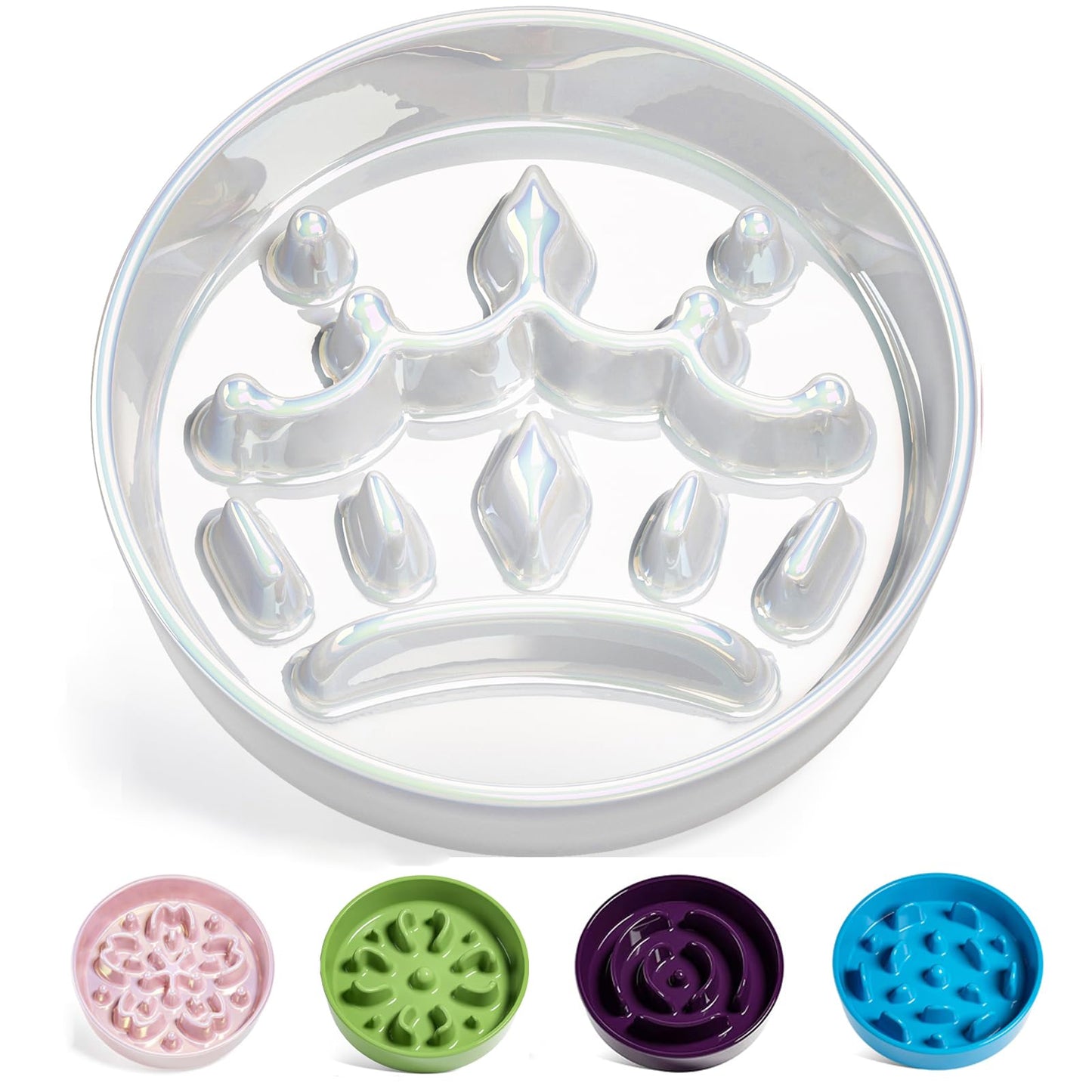 Ceramic Slow Feeder Bowl for Dogs & Small Pets