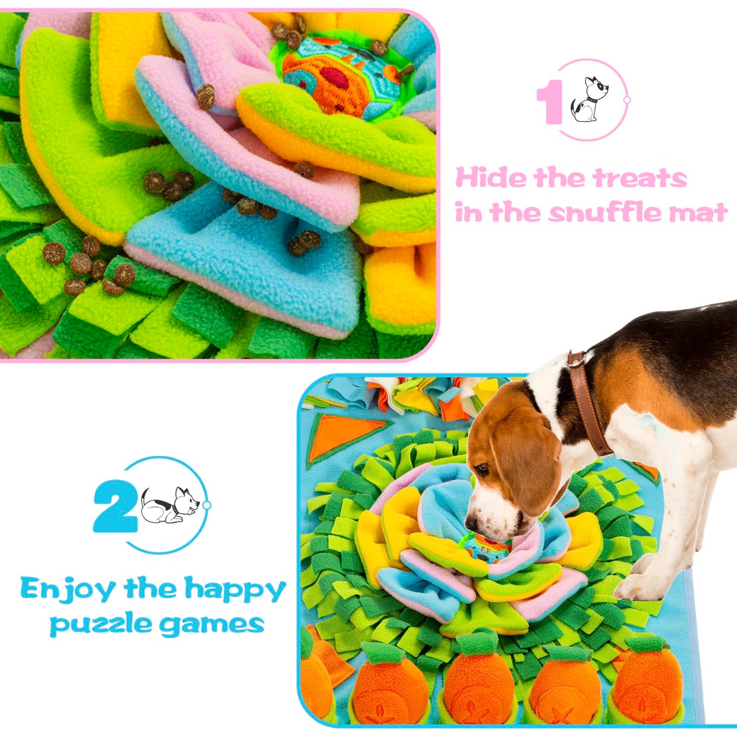 Interactive Snuffle Mat for Dogs and Foraging Fun