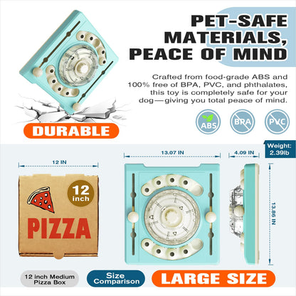 Two Level Rolling Dog Puzzle Feeder Toy