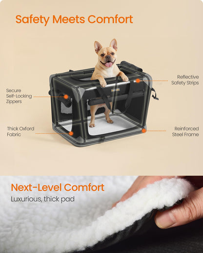 Collapsible Fabric Dog Crate for Travel & Indoor Use
