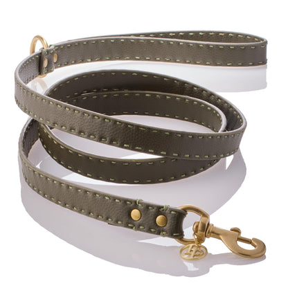 Vegan Leather Pet Leash with Durable Hardware
