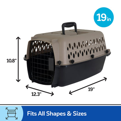 Plastic Dog Kennel for Safe Travel & Indoor Use