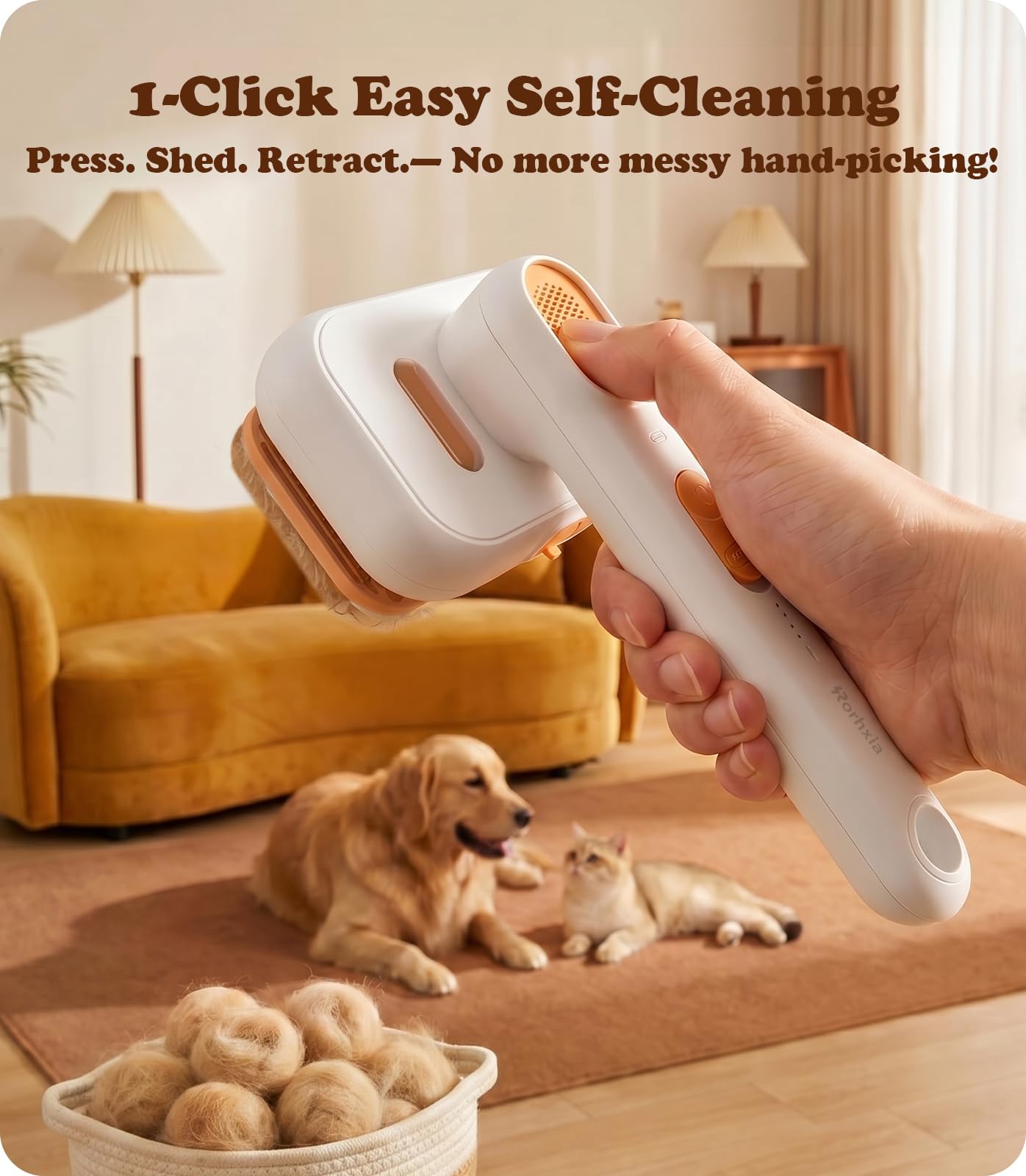 Steam Pet Brush for Shedding and Grooming