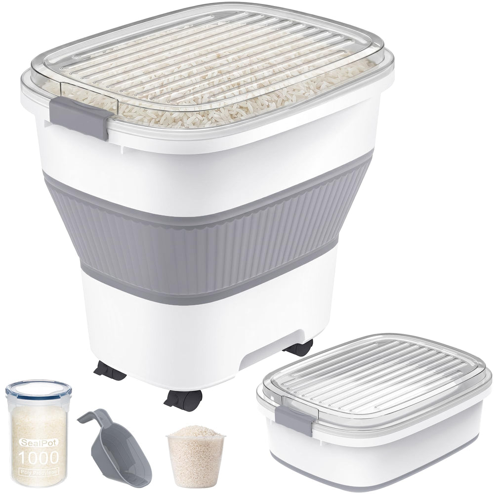 Airtight Pet Food Storage Container with Wheels