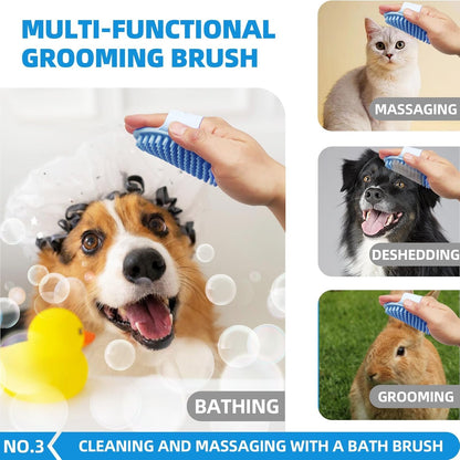 Dog Grooming Brush Kit for Healthy Coats