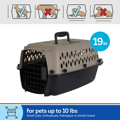 Plastic Dog Kennel for Safe Travel & Indoor Use