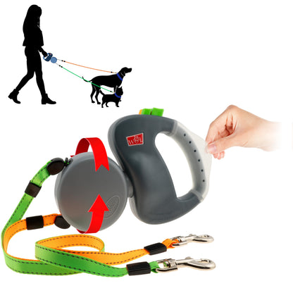 Wigzi Two Dog Retractable