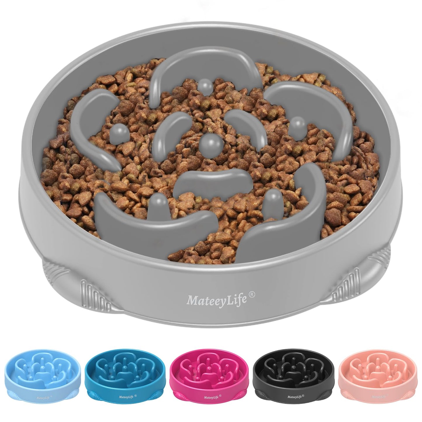 Slow Feeder Dog Bowl for Healthy Eating & Digestion