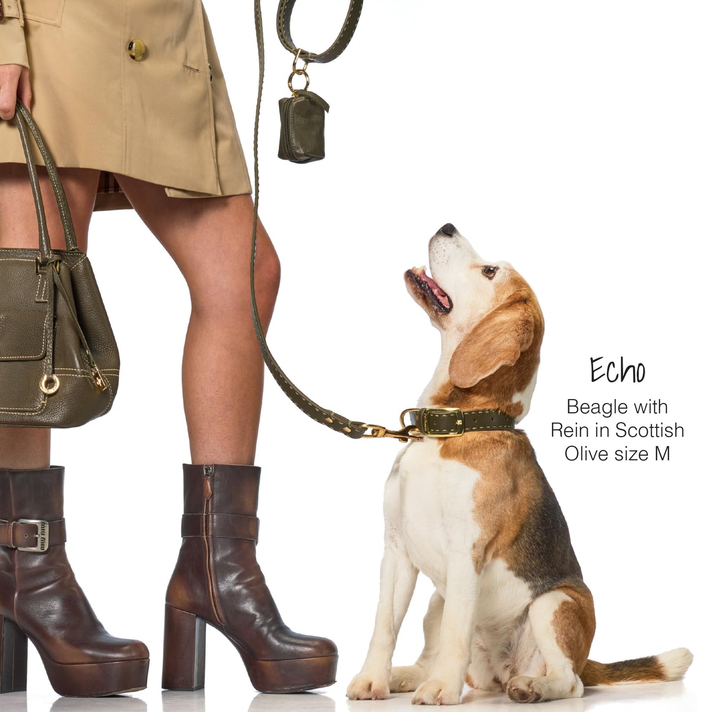 Vegan Leather Pet Leash with Durable Hardware