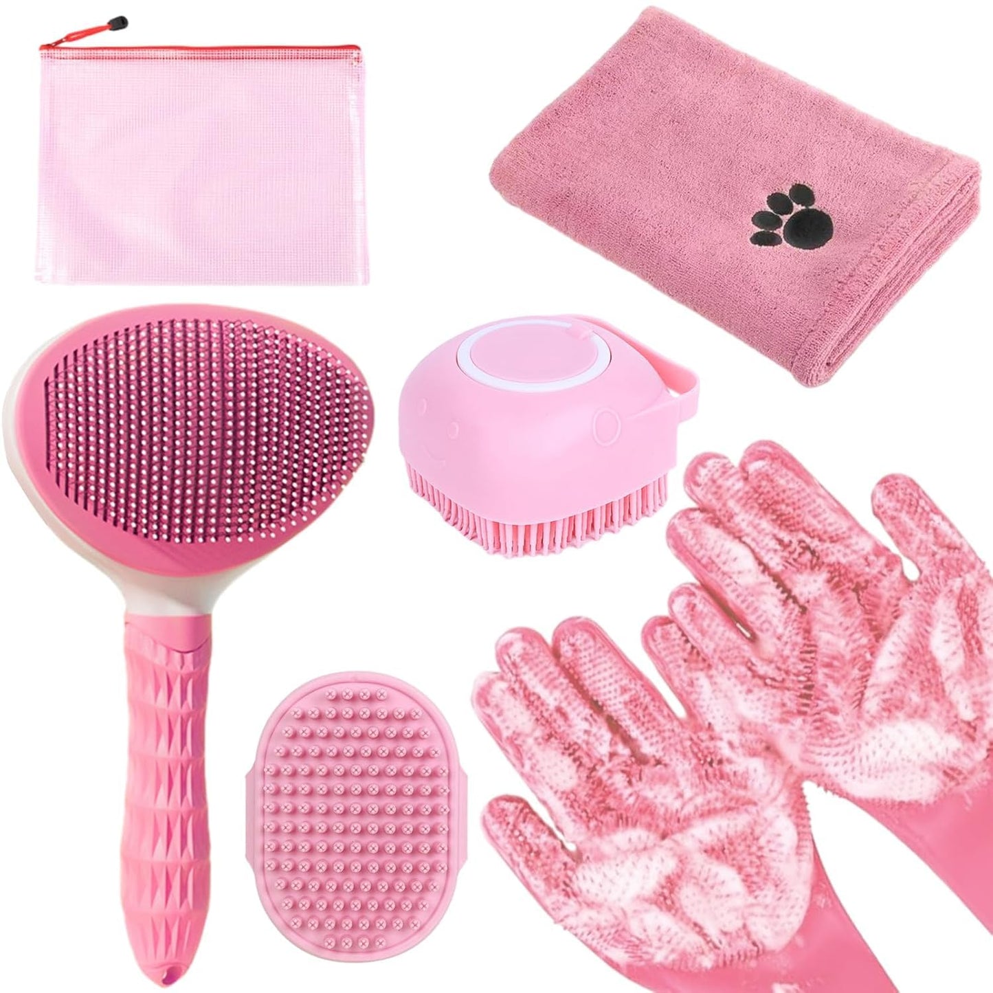 Dog Grooming Brush Kit for Healthy Coats