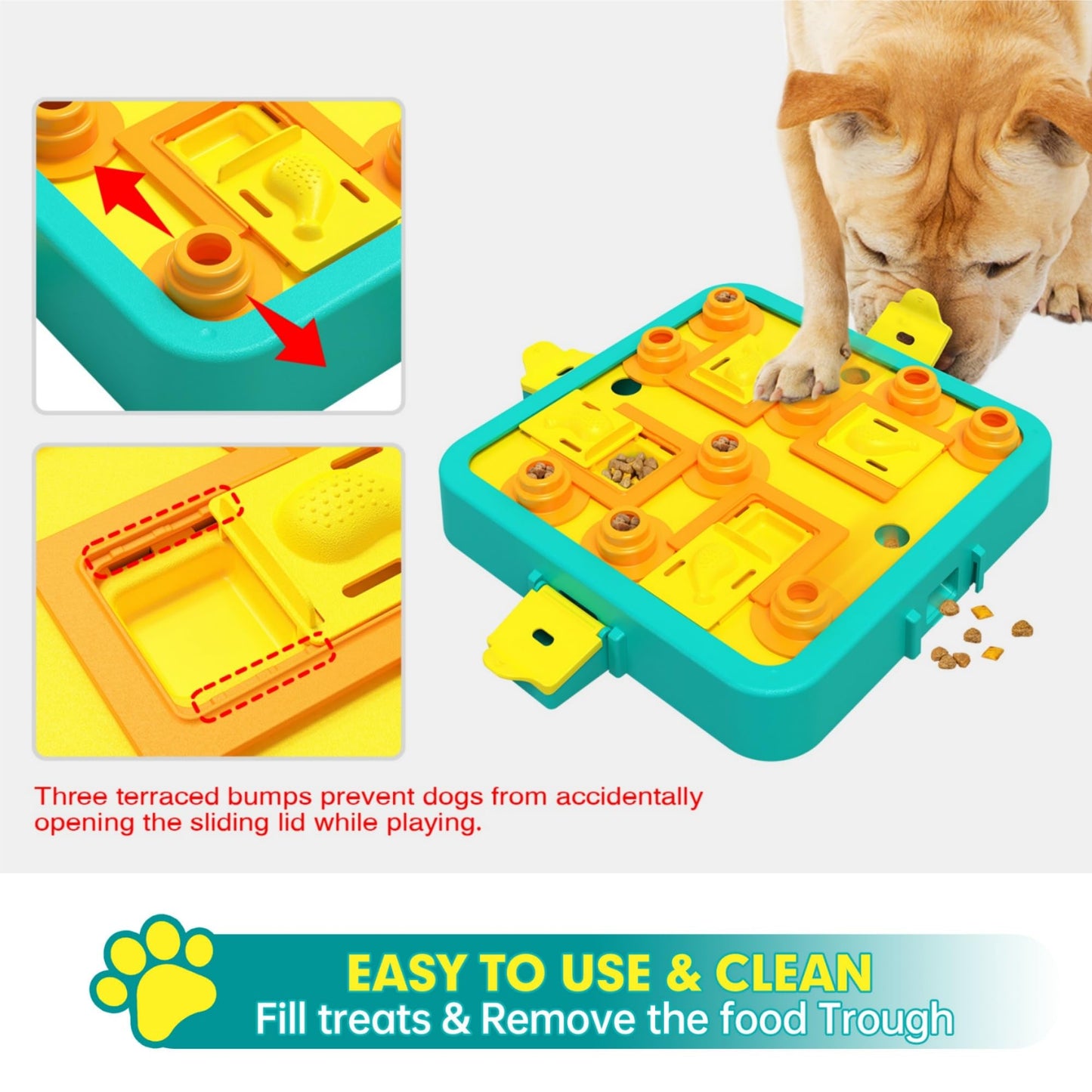 Interactive Dog Puzzle Feeder for Mental Stimulation