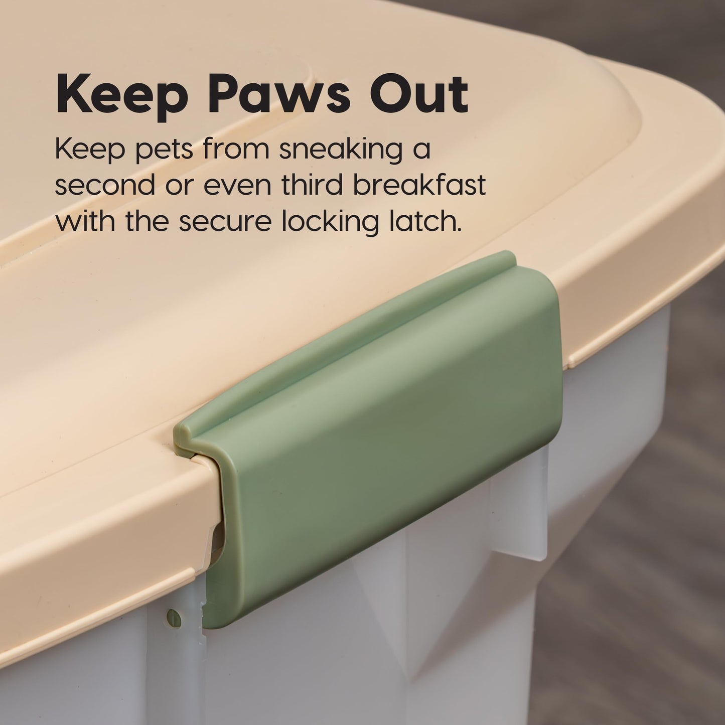 Airtight Pet Food Storage Container with Wheels
