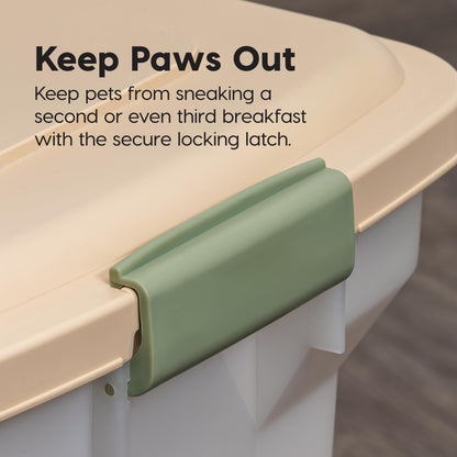 Airtight Pet Food Storage Container with Wheels