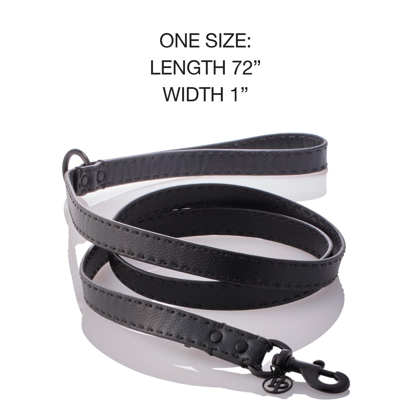 Vegan Leather Pet Leash with Durable Hardware