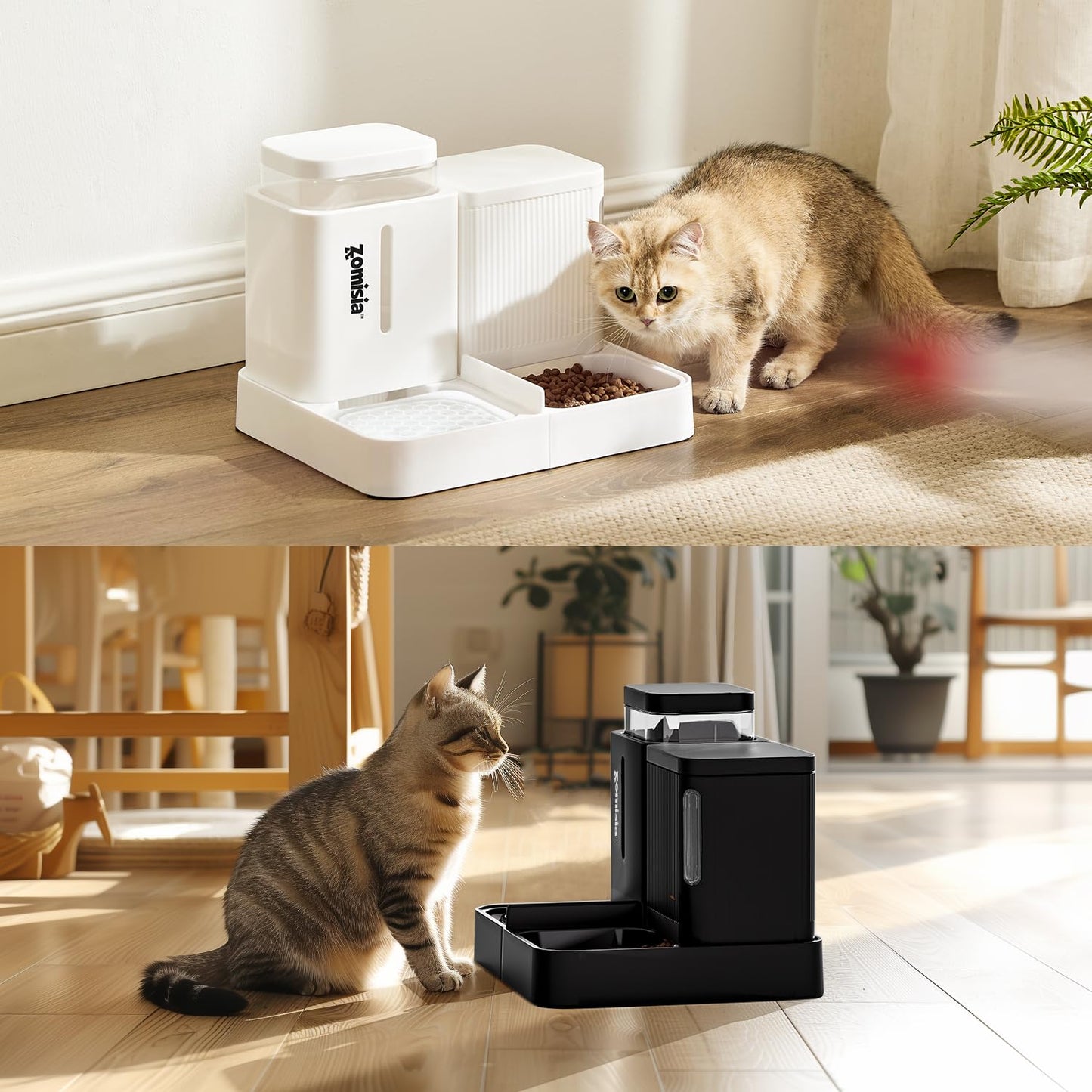 Gravity Pet Feeder & Water Dispenser Set
