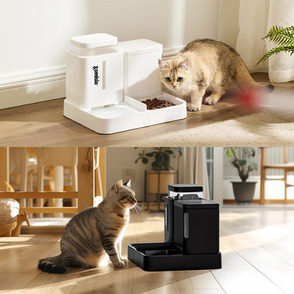 Gravity Pet Feeder & Water Dispenser Set