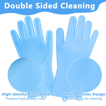 Silicone Pet Grooming Bath Brush with Massage