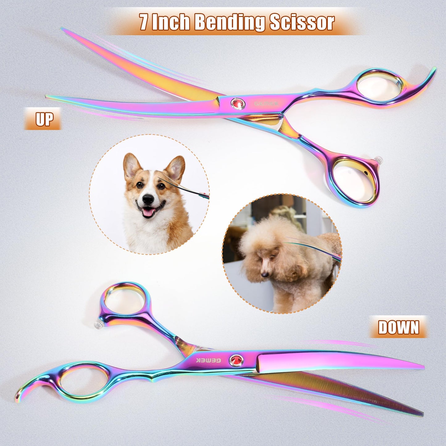 Titanium Dog Grooming Scissors Set
