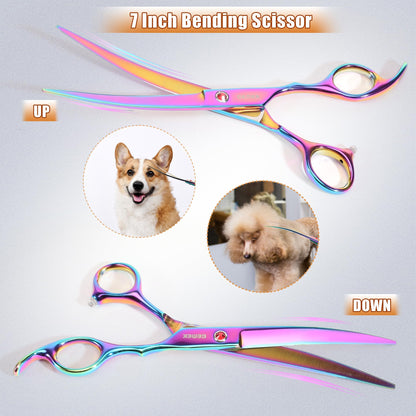 Titanium Dog Grooming Scissors Set