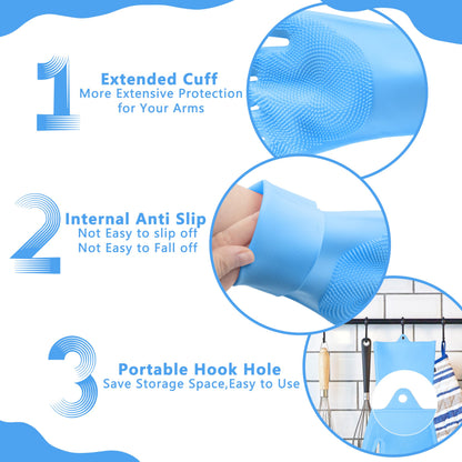 Silicone Pet Grooming Bath Brush with Massage