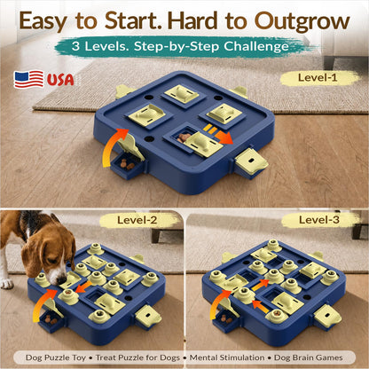 Three Level Dog Chess Puzzle Toy
