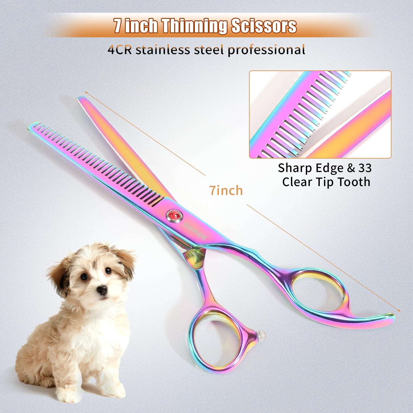 Titanium Dog Grooming Scissors Set