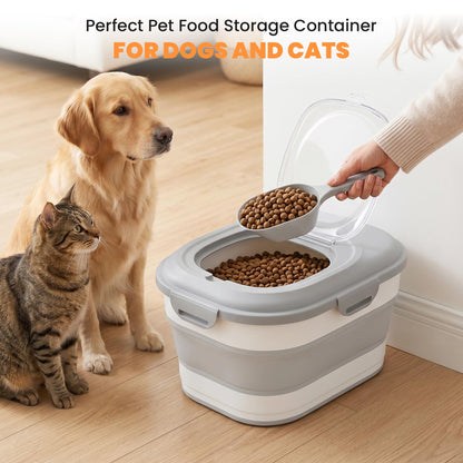 Wheeled Pet Food Storage Container for Dogs & Cats