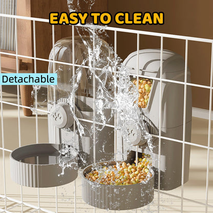 Automatic Gravity Feeder & Water Dispenser for Small Pets