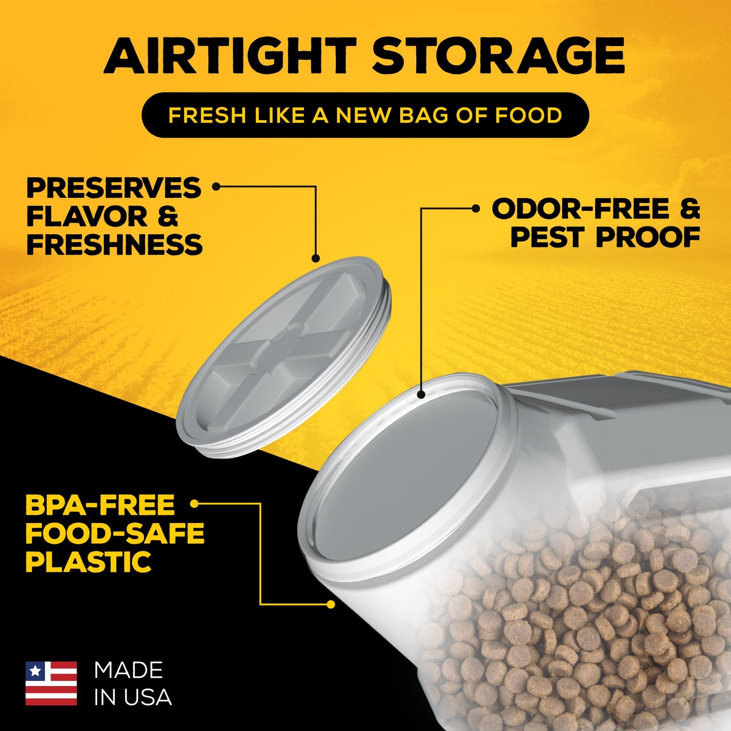 Gamma2 Vittles Vault Airtight Pet Food Storage Container