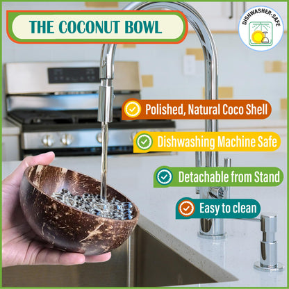 Raised Bamboo Dog Bowl Set for Elevated Feeding