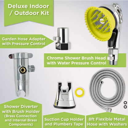 Indoor & Outdoor Dog Wash Shower Kit