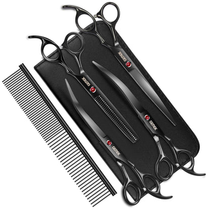 Titanium Dog Grooming Scissors Set