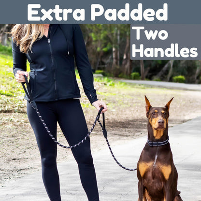 Reflective Heavy Duty Dog Leash with Padded Handles