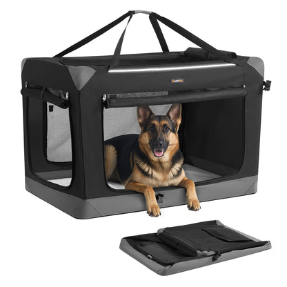 Collapsible Fabric Dog Crate for Travel & Indoor Use