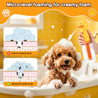 Electric Foaming Pet Bath Soap Dispenser for Grooming