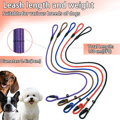 FOVRLZSE Bulk Nylon Dog Slip Leashes
