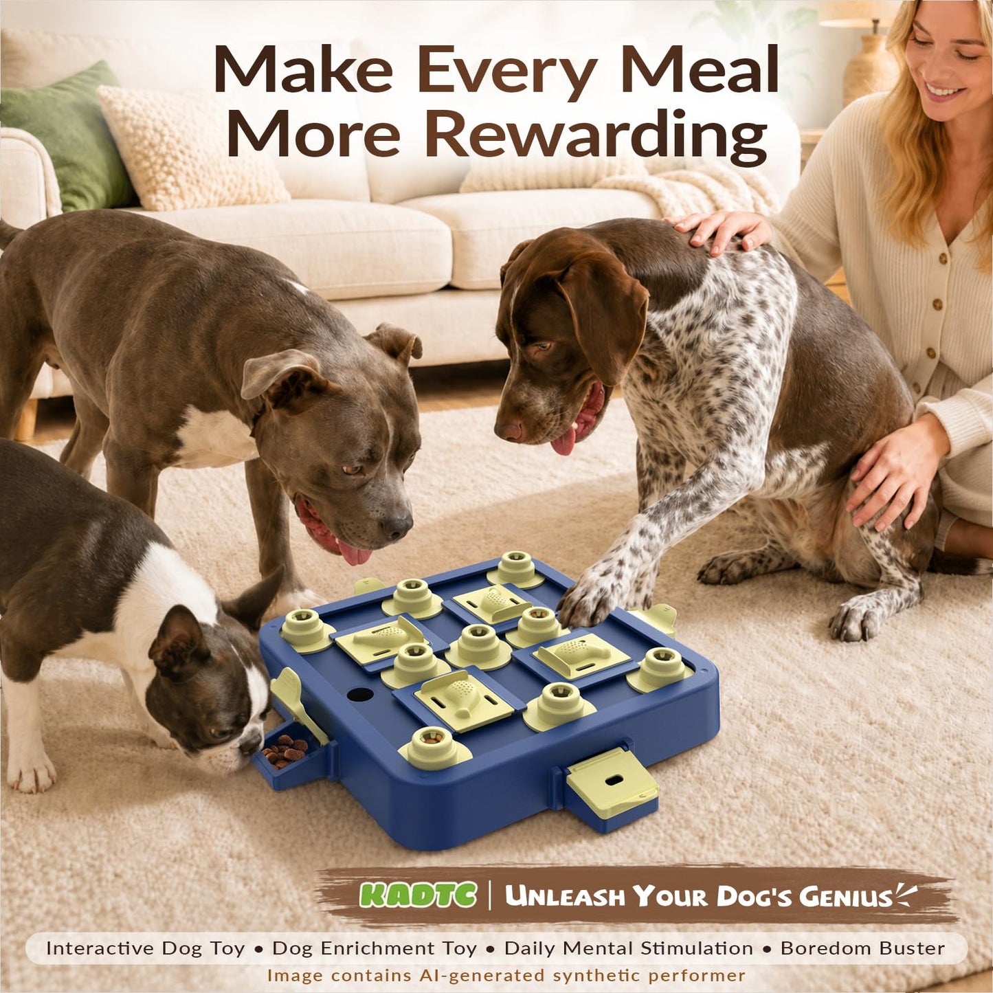 Three Level Dog Chess Puzzle Toy