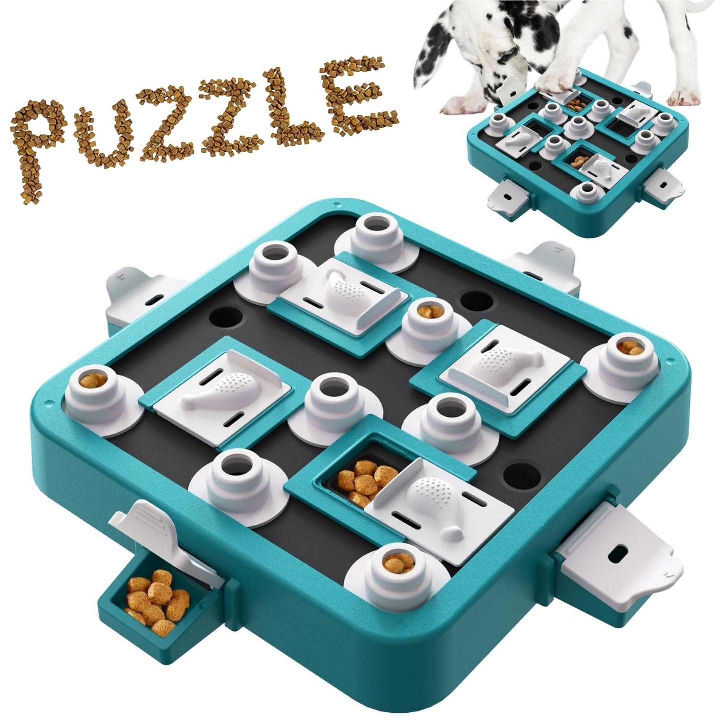 Interactive Dog Puzzle Feeder for Mental Stimulation