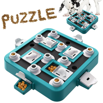 Interactive Dog Puzzle Feeder for Mental Stimulation