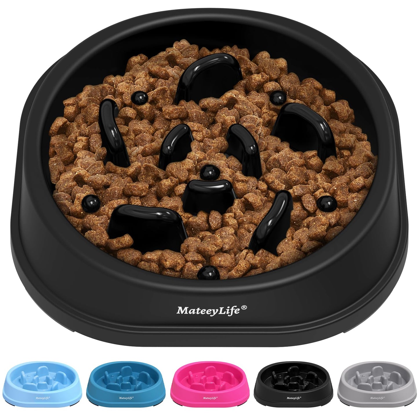 Slow Feeder Dog Bowl for Healthy Eating & Digestion