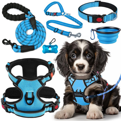 No Pull Dog Harness Set with Leash and Collar
