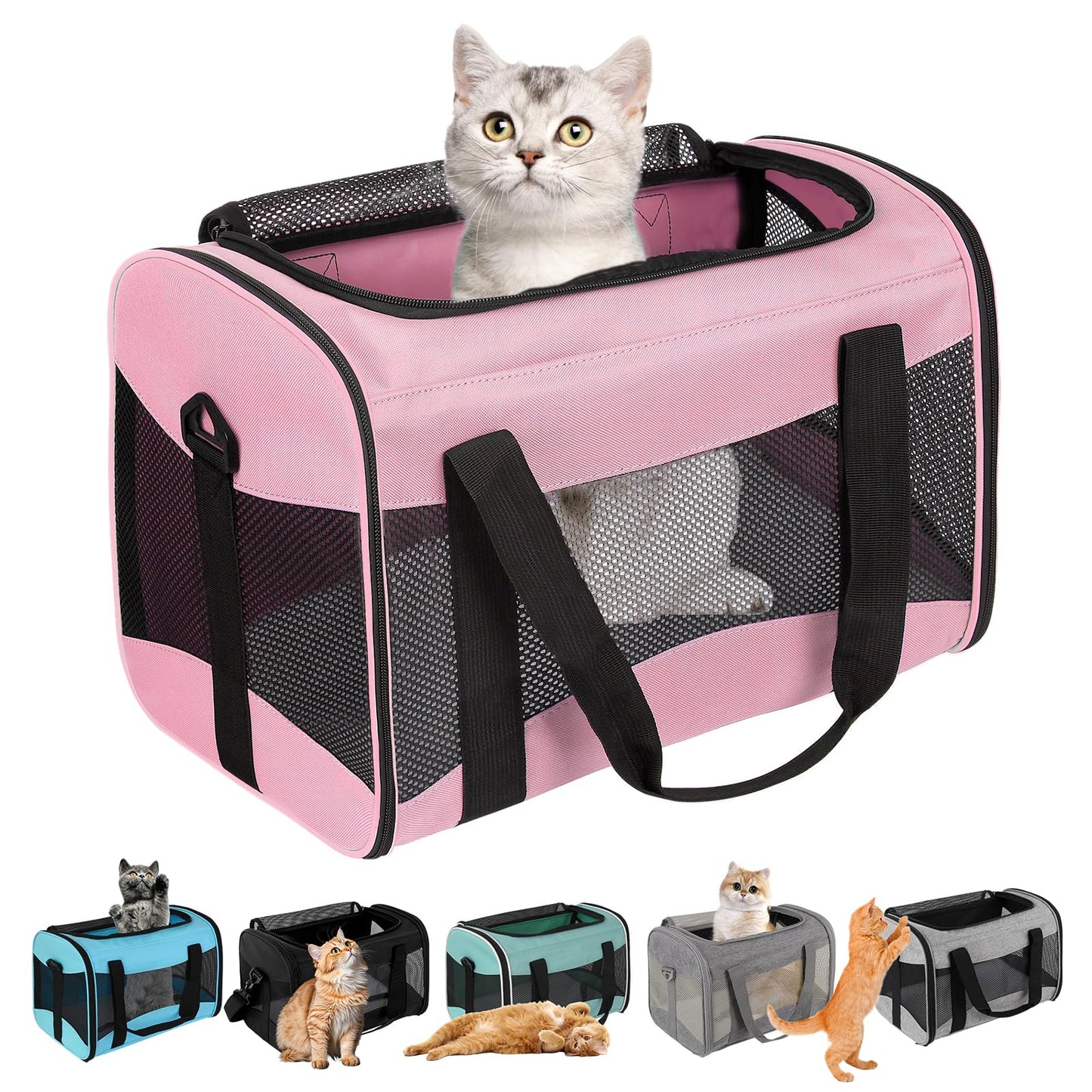 Airline Approved Soft Pet Carrier for Cats & Small Dogs