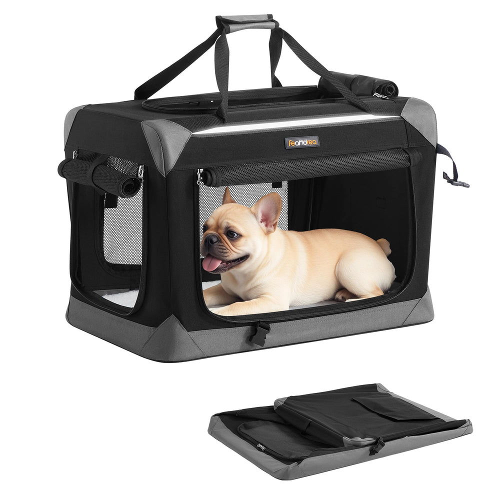 Collapsible Fabric Dog Crate for Travel & Indoor Use