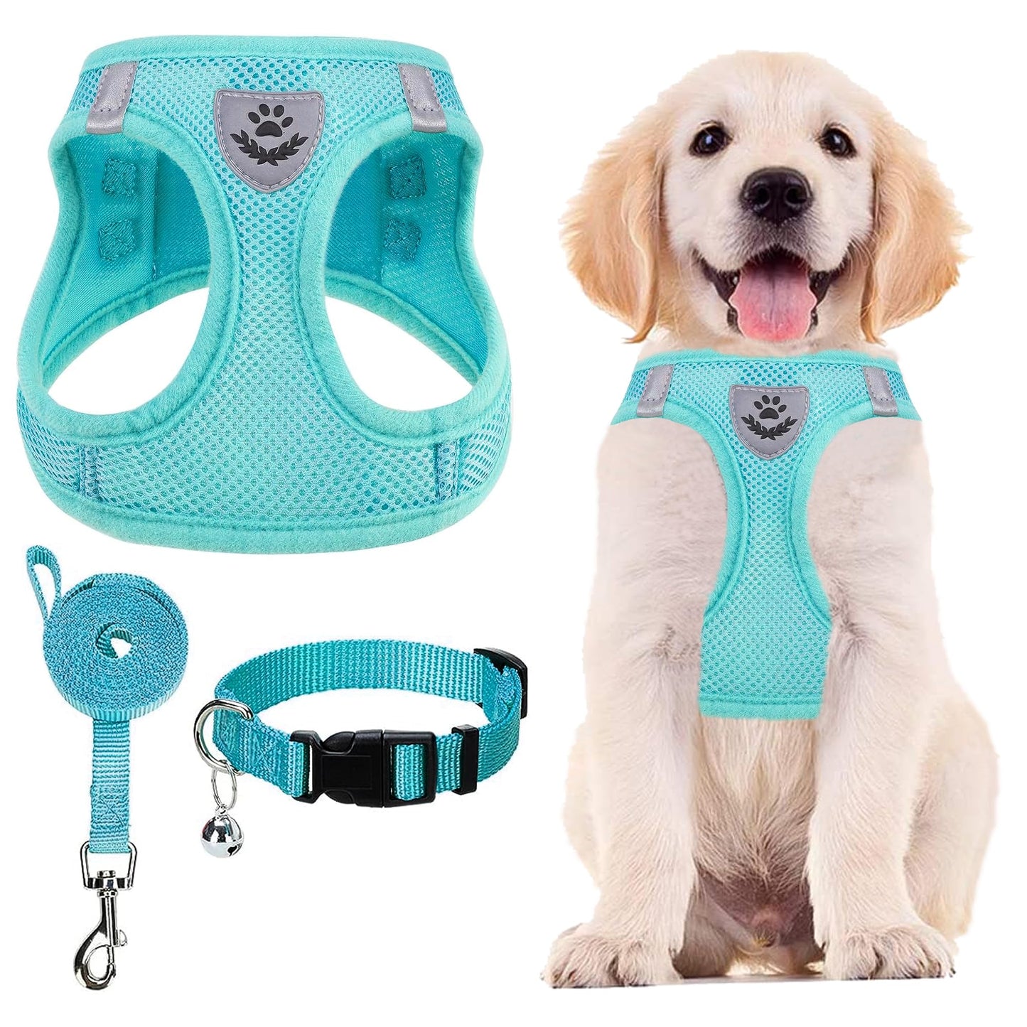 No Pull Dog Harness Set with Collar and Leash