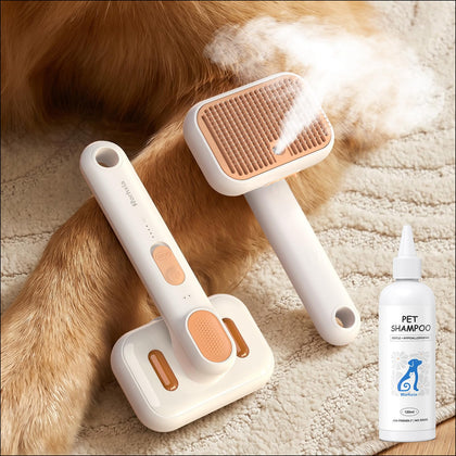 Steam Pet Brush for Shedding and Grooming